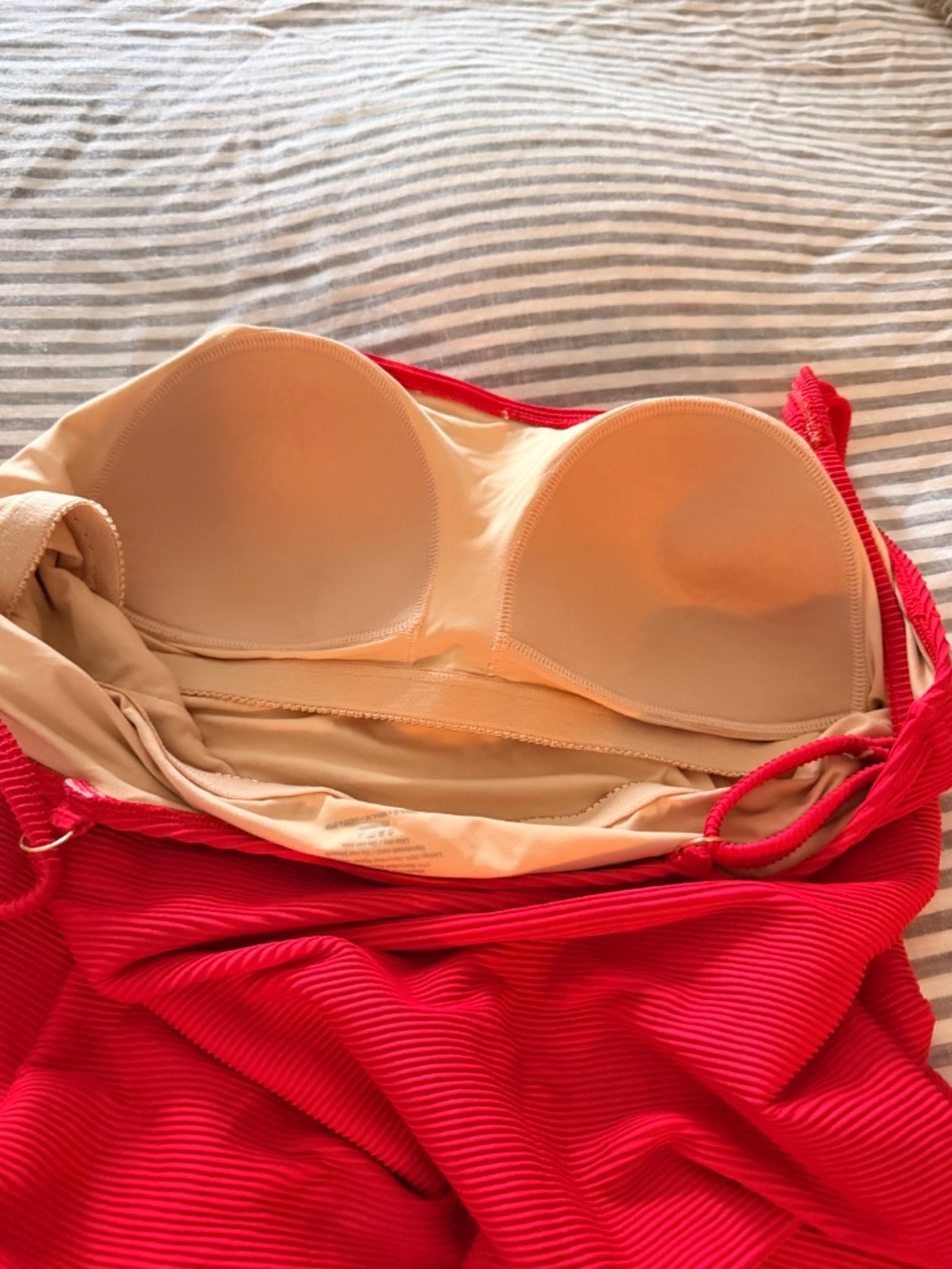 Like New Summersalt 'The Seaway' Square Neck Red One Piece US-12 - Picture 4 of 5